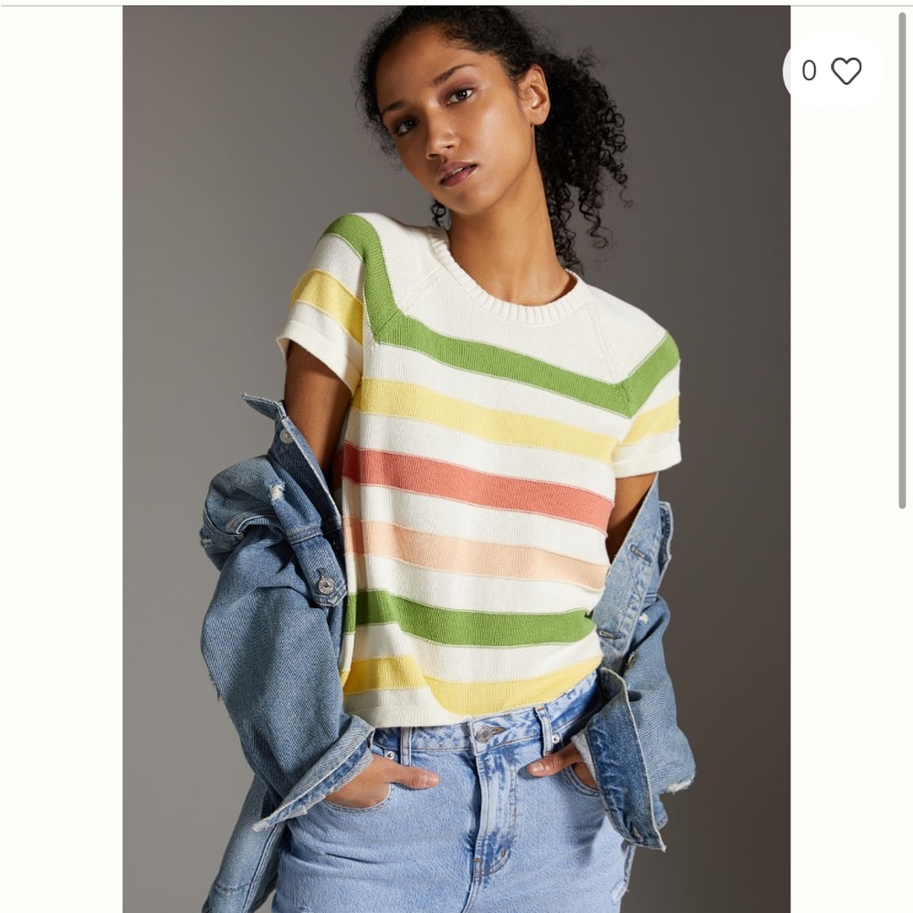TINY Striped Sweater Tee